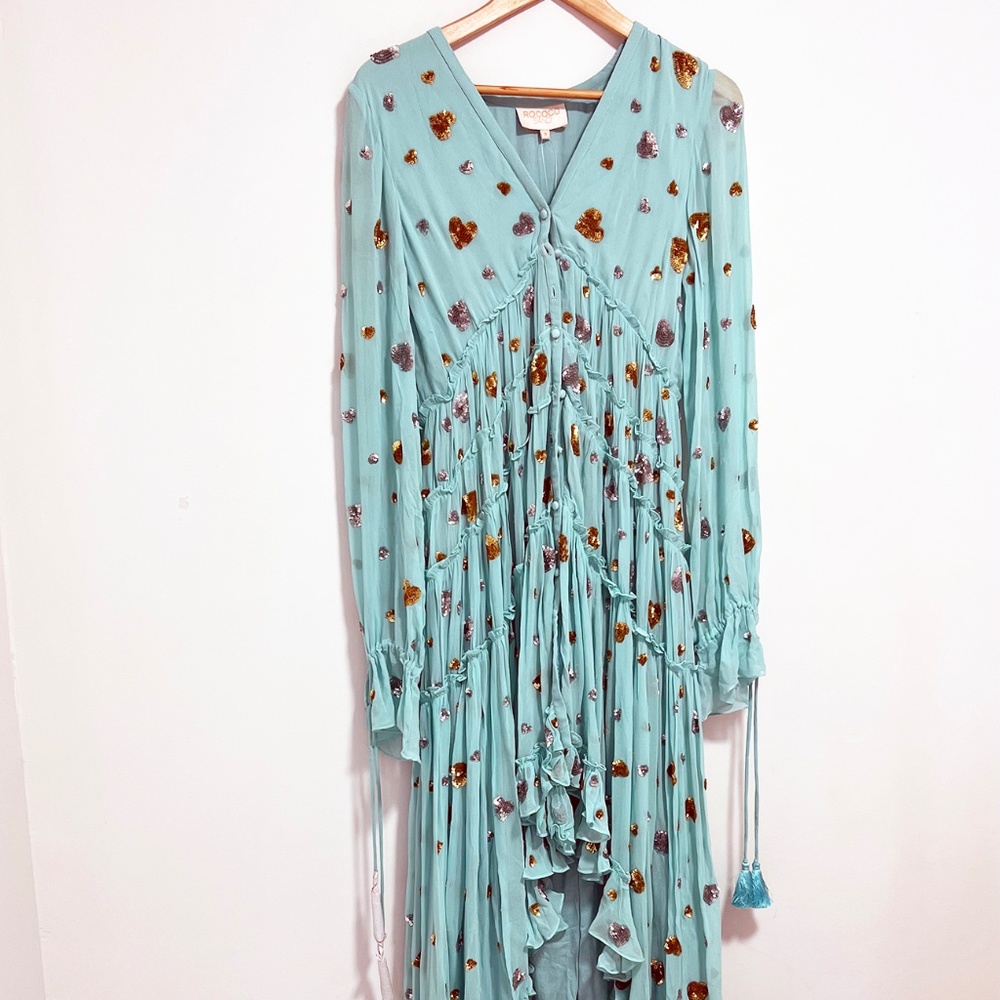 ROCOCO SANDS Tala Maxi Dress Aqua